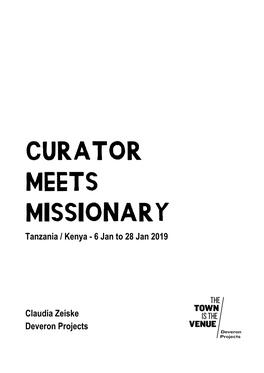 Curator Meets Missionary Report