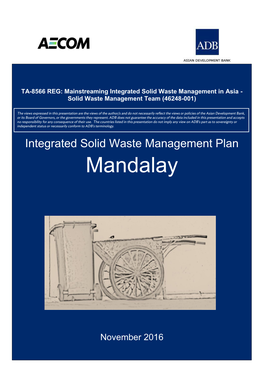 Integrated Solid Waste Management Plan: Mandalay