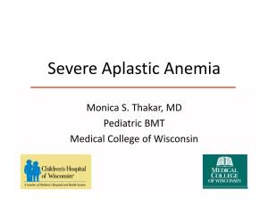 Severe Aplastic Anemia