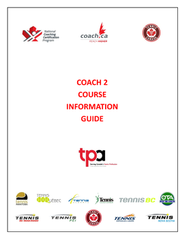 Coach 2 Course Information Guide