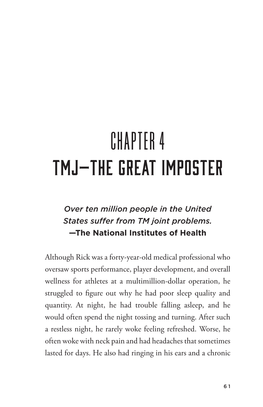 Chapter 4 Tmj—The Great Imposter