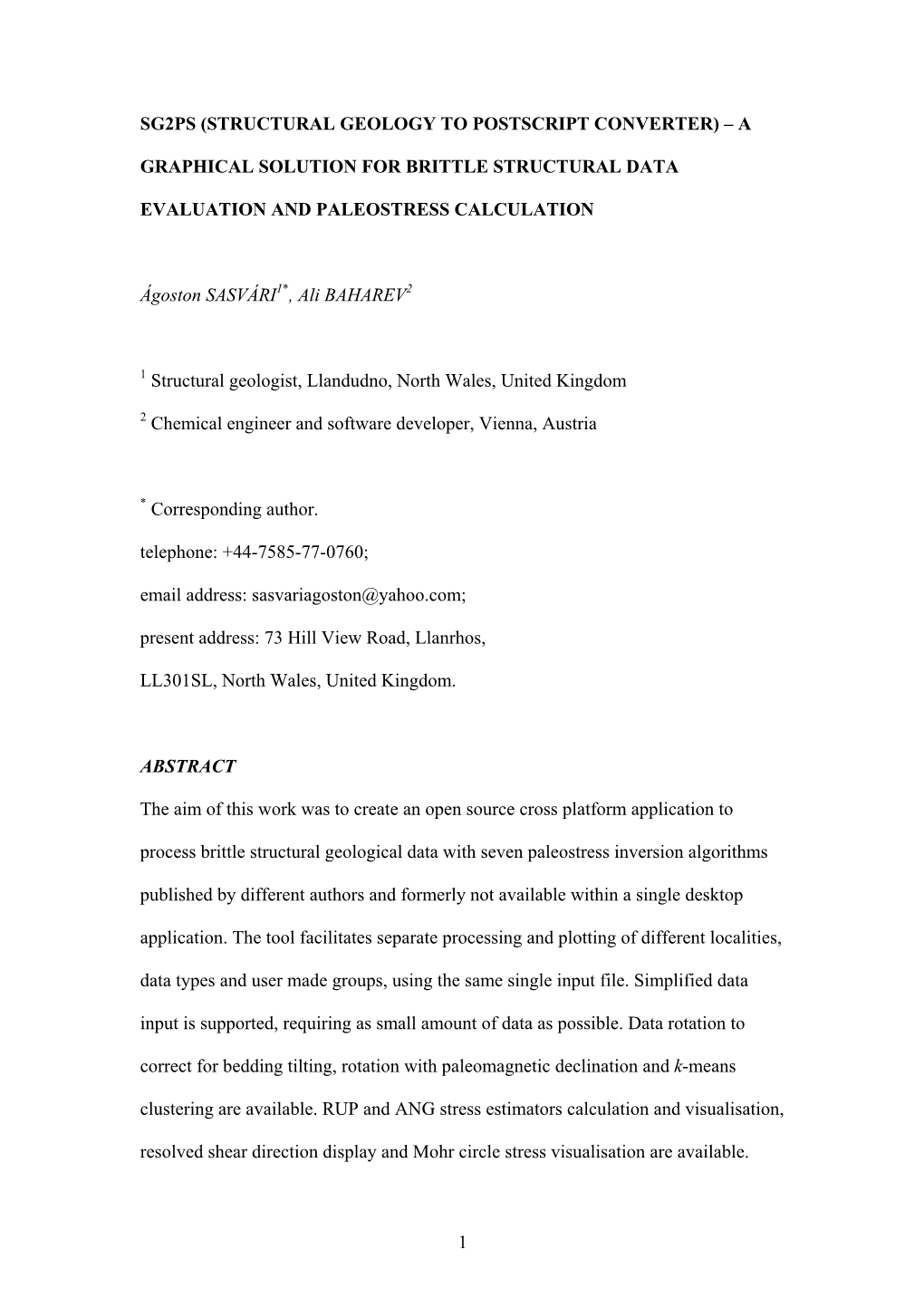 1 Sg2ps (Structural Geology to Postscript