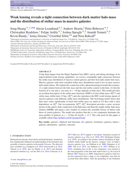 Weak Lensing Reveals a Tight Connection Between Dark Matter Halo Mass and the Distribution of Stellar Mass in Massive Galaxies