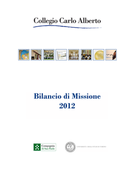 Bilancio Di Missione 2012