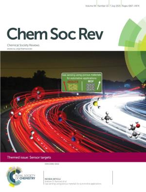 Gas Sensing Using Porous Materials for Automotive Applications Chem Soc Rev