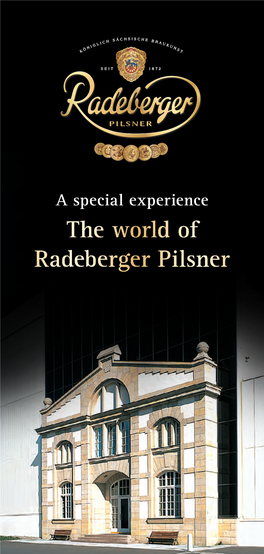 The World of Radeberger Pilsner Brewed with the Expectation to Always Be the Best at Any Time