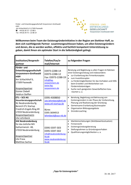 Willkommen Beim Team Der Existenzgründerinitiative in Der