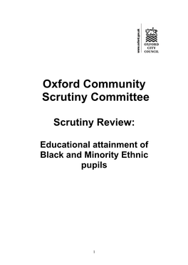 Oxford Community Scrutiny Committee