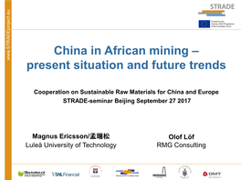 China in African Mining