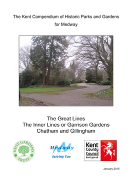 The Great Lines the Inner Lines Or Garrison Gardens Chatham and Gillingham