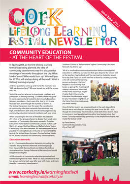 Community Education - at the Heart of the Festival