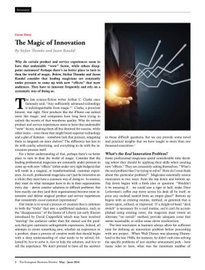 "The Magic of Innovation." (Pdf)
