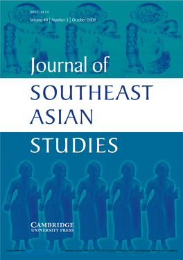 Journal of SOUTHEAST ASIAN STUDIES