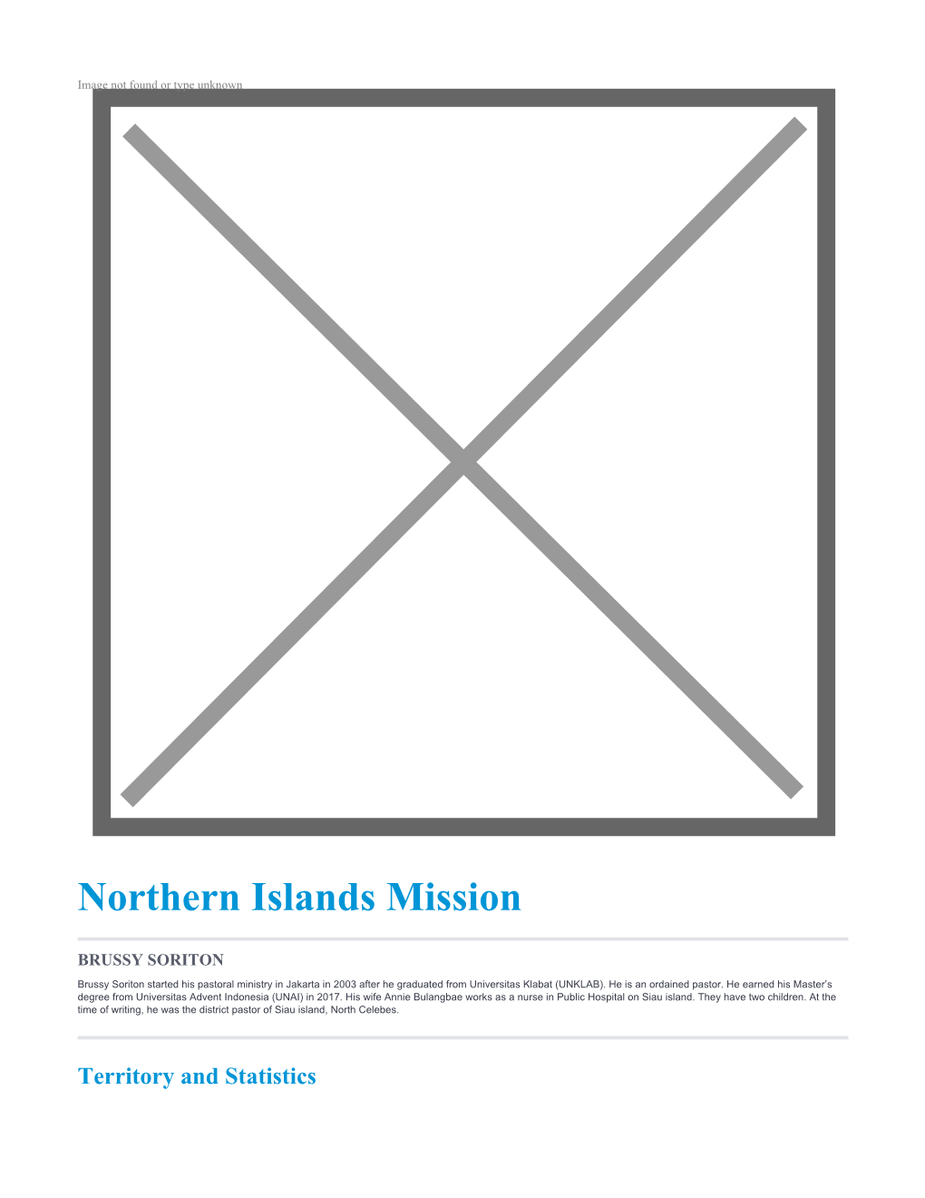 Northern Islands Mission