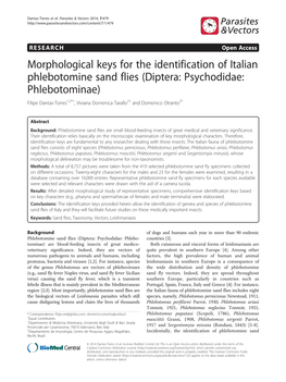 Morphological Keys for the Identification of Italian