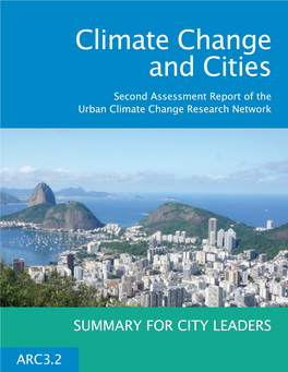 Climate Change and Cities Second Assessment Report of the Urban Climate Change Research Network