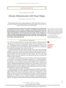 Chronic Rhinosinusitis with Nasal Polyps