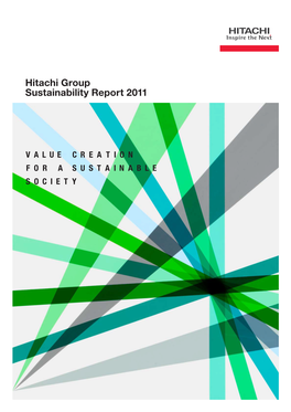 Hitachi Group Sustainability Report 2011 Contents