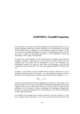 CHAPTER 6. Clusdm Properties