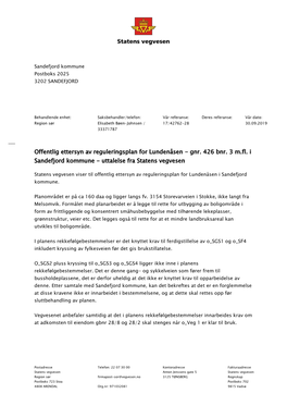 Offentlig Ettersyn Av Reguleringsplan for Lundenåsen - Gnr