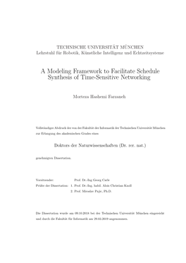 A Modeling Framework to Facilitate Schedule Synthesis of Time-Sensitive Networking