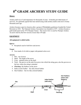 Grade Archery Study Guide