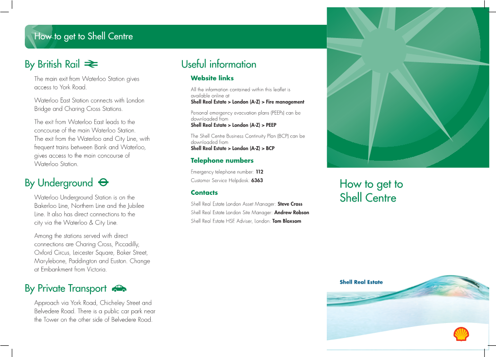 How to Get to Shell Centre