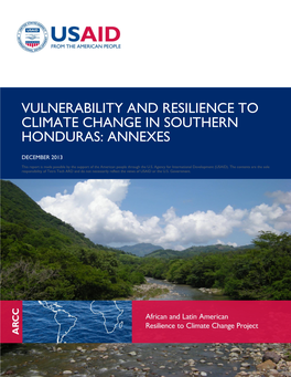 Vulnerability and Resilience to Climate Change in Southern Honduras: Annexes