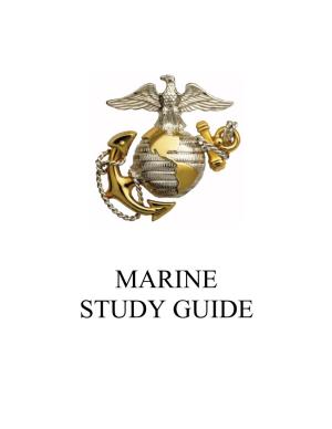 Marine Study Guide