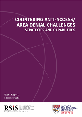 Countering Anti-Access/ Area Denial Challenges Strategies and Capabilities