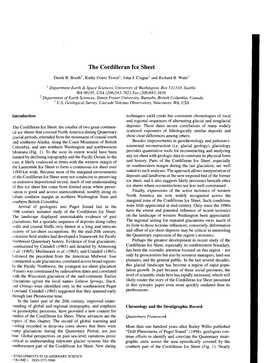 The Cordilleran Ice Sheet