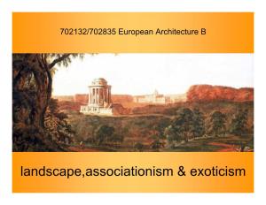 Landscape,Associationism & Exoticism