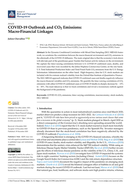 COVID-19 Outbreak and CO2 Emissions: Macro-Financial Linkages