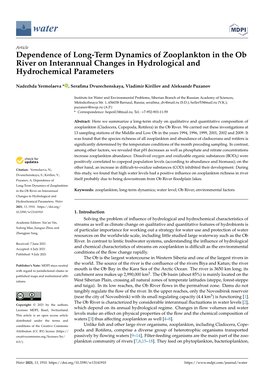 Dependence of Long-Term Dynamics of Zooplankton in the Ob River on Interannual Changes in Hydrological and Hydrochemical Parameters