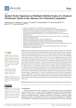 Spatial Niche Expansion at Multiple Habitat Scales of a Tropical Freshwater Turtle in the Absence of a Potential Competitor
