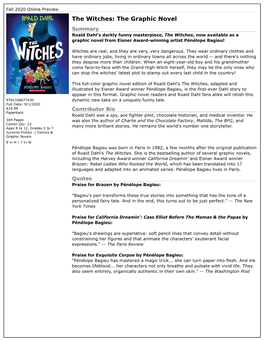 The Witches: the Graphic Novel