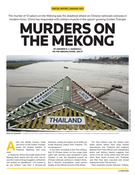 The Murder of 13 Sailors on the Mekong Was the Deadliest Attack on Chinese Nationals Overseas in Modern Times. China Has Respond