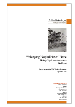 Wollongong Hospital Nurses' Home
