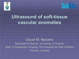 Ultrasound of Soft-Tissue Vascular Anomalies