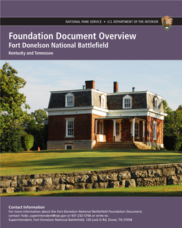 Fort Donelson National Battlefield Foundation Document Overview