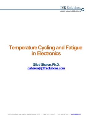Temperature Cycling and Fatigue in Electronics
