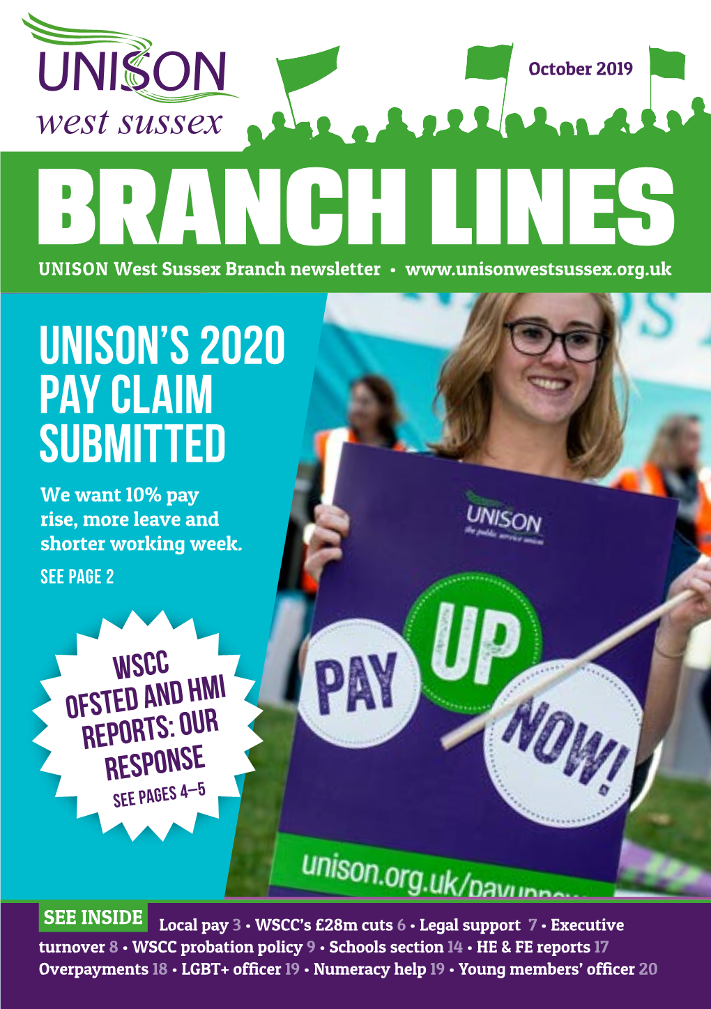 UNISON's 2020 Pay Claim Submitted