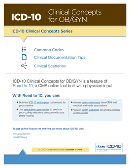 ICD-10: Clinical Concepts for OB/GYN