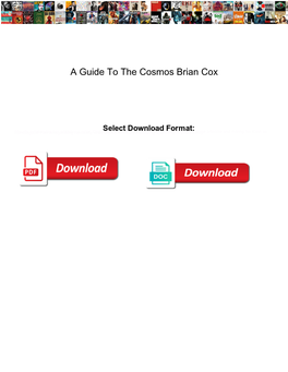 A Guide to the Cosmos Brian Cox
