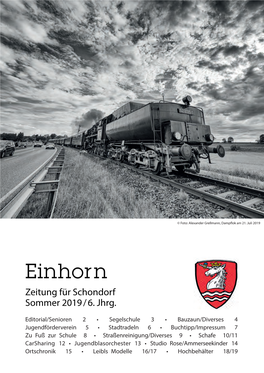 Zeitung Für Schondorf Sommer 2019 / 6. Jhrg