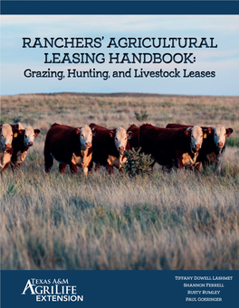 Ranchers' Agricultural Leasing Handbook
