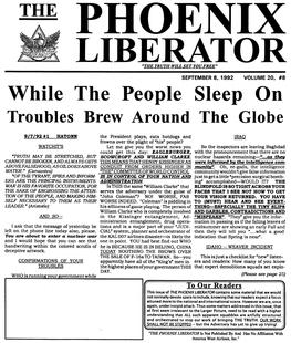 THE PHOENIX LIBERATOR, September 8, 1992