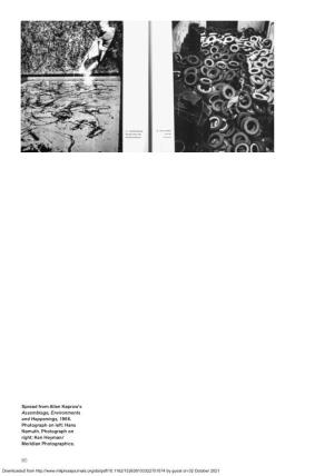 80 Spread from Allan Kaprow's Assemblage, Environments And