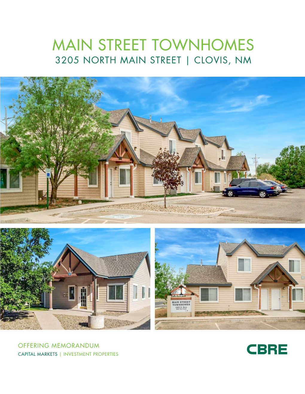 Street Townhomes 3205 North Main Street | Clovis, NM