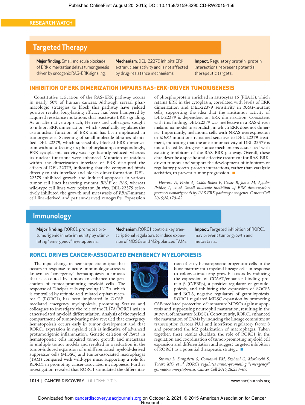 Immunology Targeted Therapy